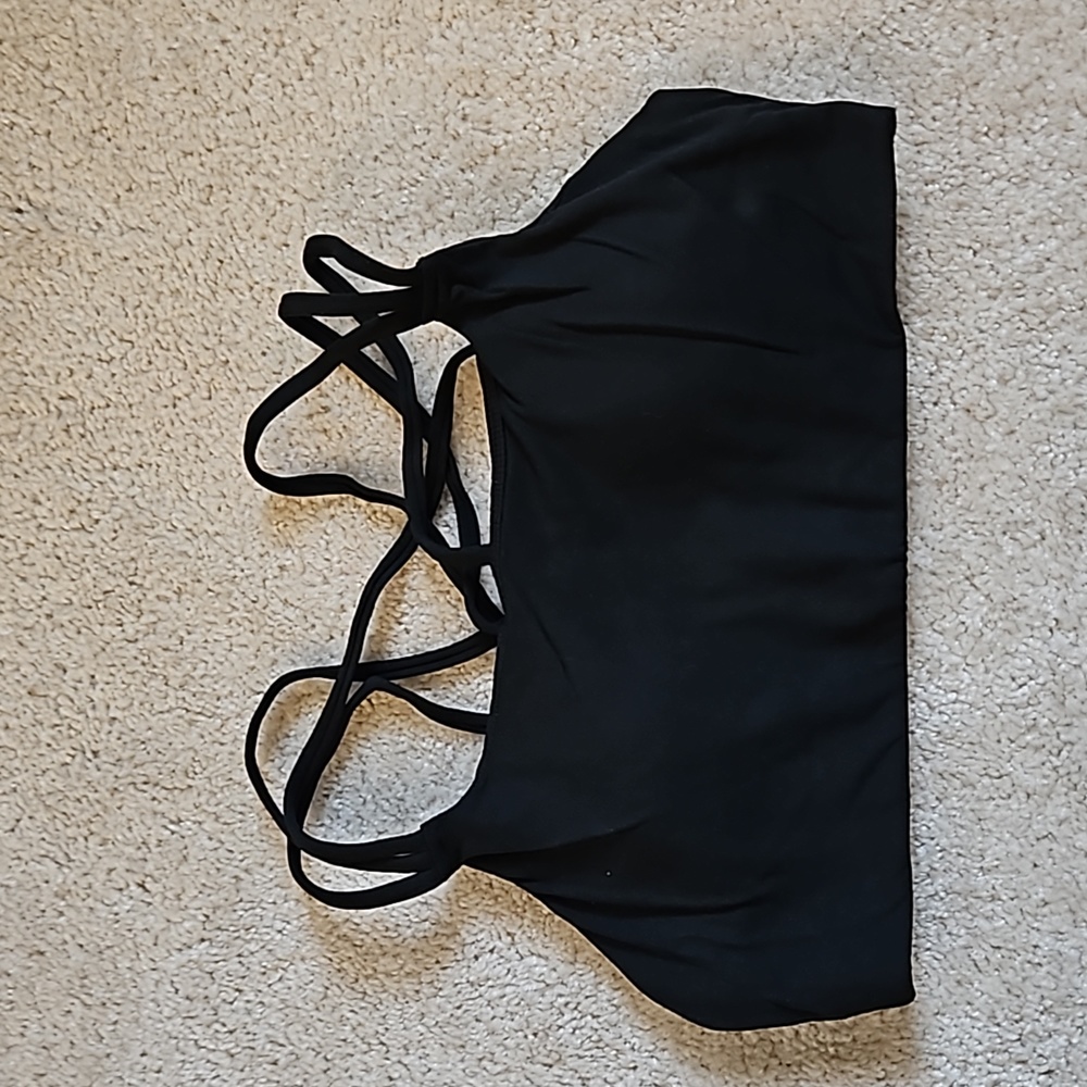 Athleta Black Strappy Bra